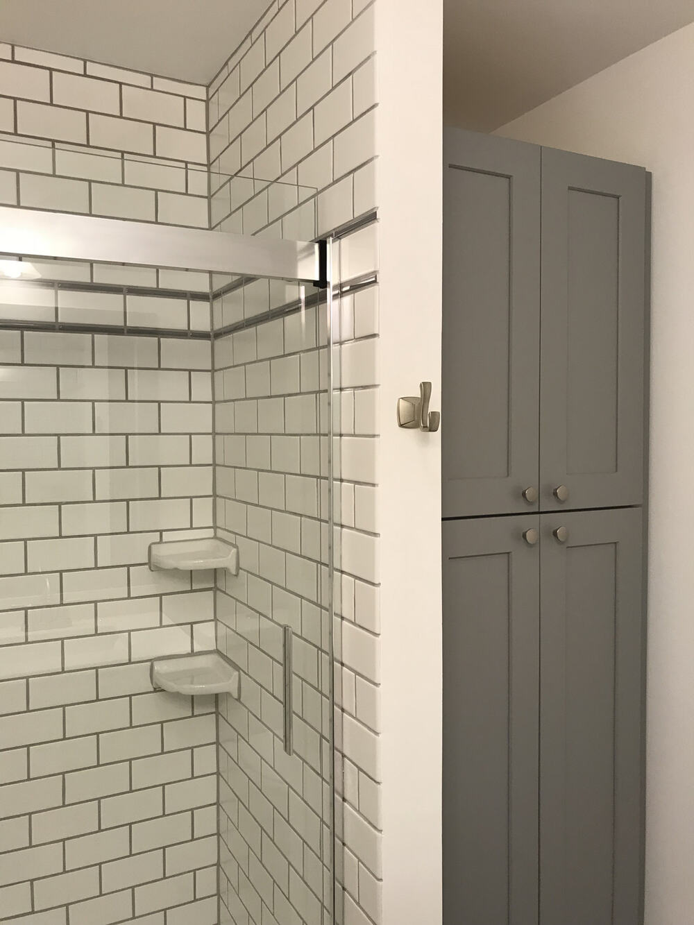 Subway shower remodel